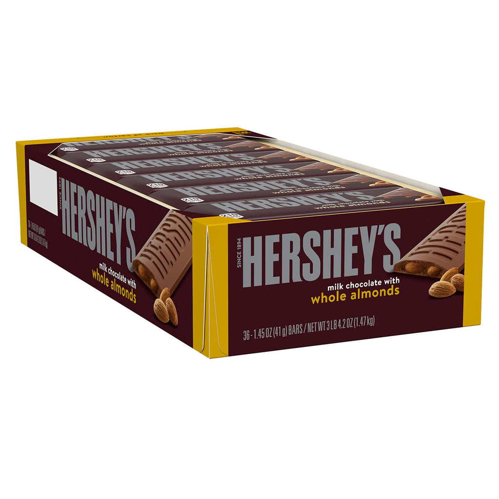 Milk Chocolate with Whole Almonds Candy Bars 1.45 oz 36 Count K152
