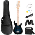 30 inch Kids Electric Guitar with 5w Amp, Gig Bag, Strap, Cable, Strings and Picks, Blue V83535