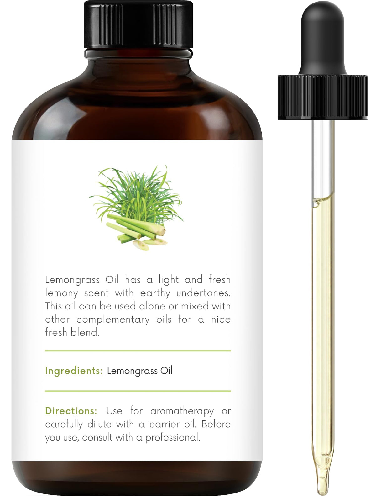 Lemongrass Peppermint Lavender Essential Oil Blend 4 Fl. Oz T961
