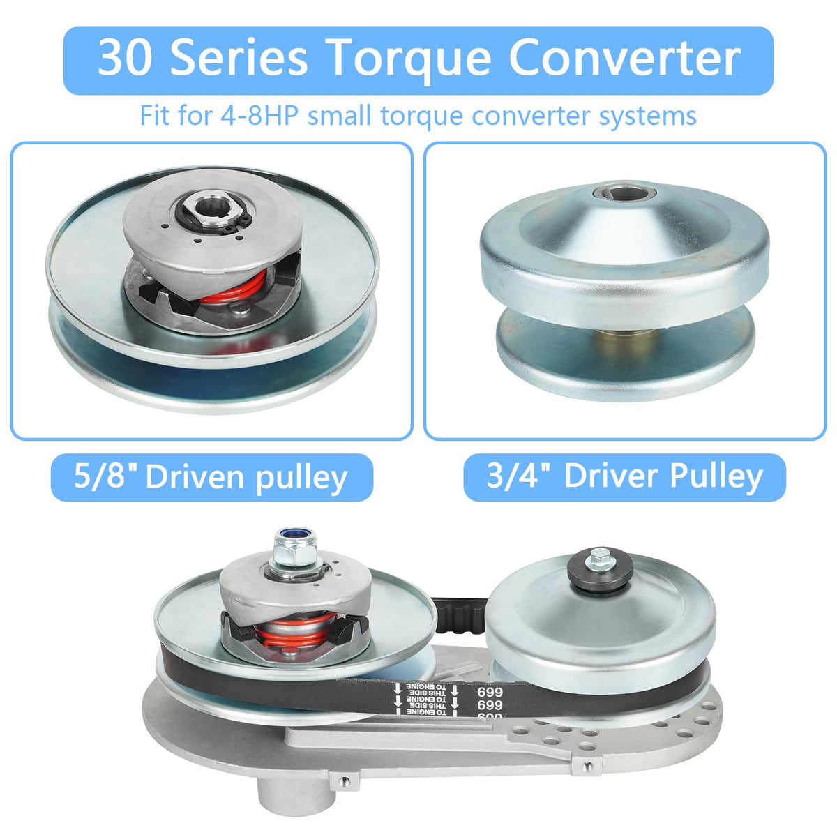 30 Series Torque Converter Go Kart Clutch T84118
