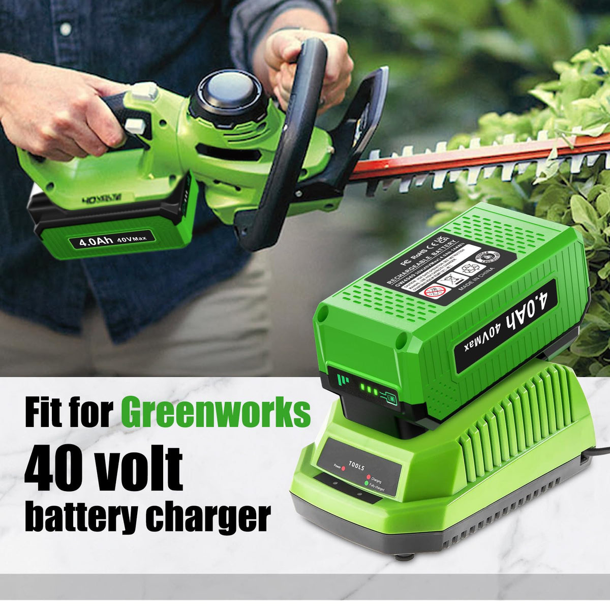 40V 4.0Ah Replacement Battery D8512