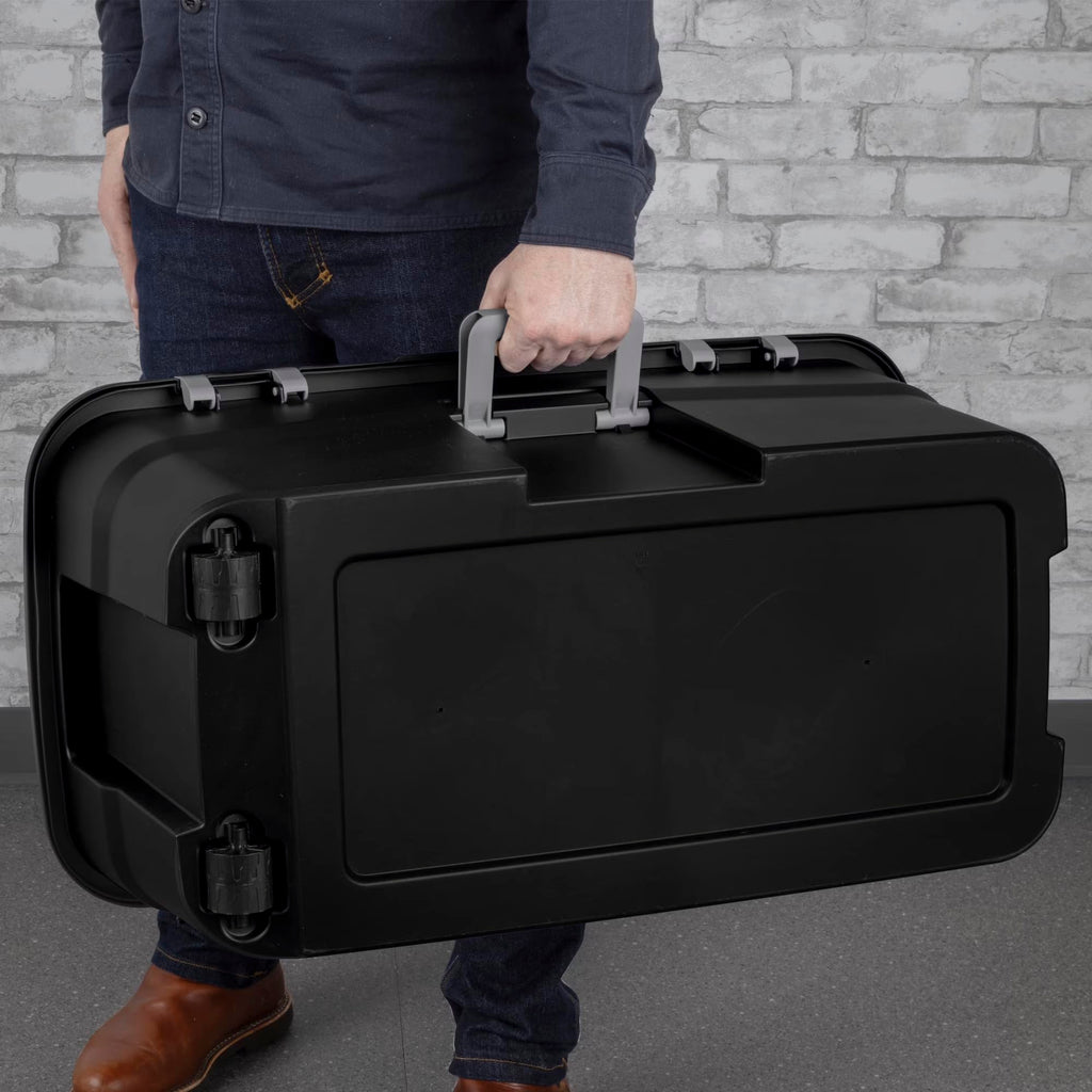 Black 22 Gal Wheeled Polypropylene Storage Trunk B772582