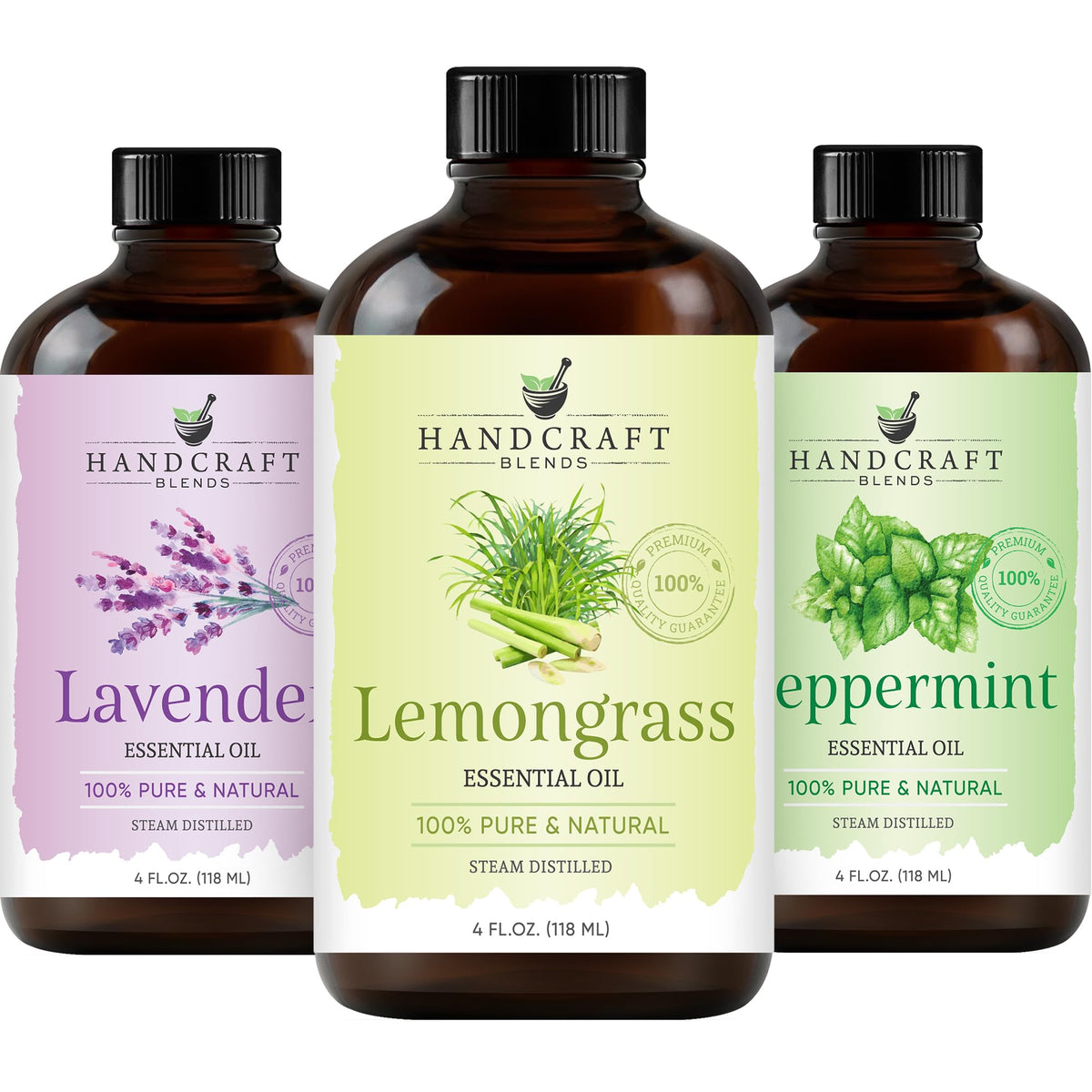 Lemongrass Peppermint Lavender Essential Oil Blend 4 Fl. Oz T961