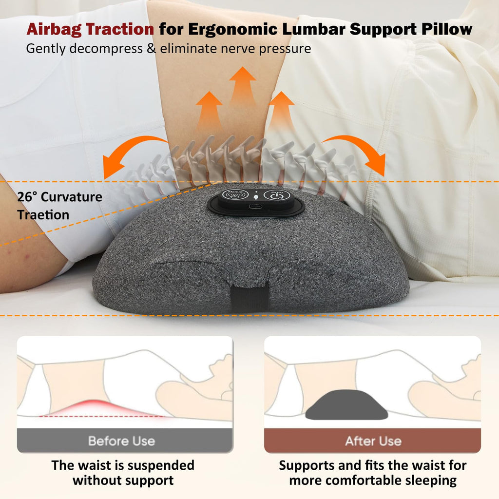 Back Massager with Heat, Vibration, Airbag Stretch J979