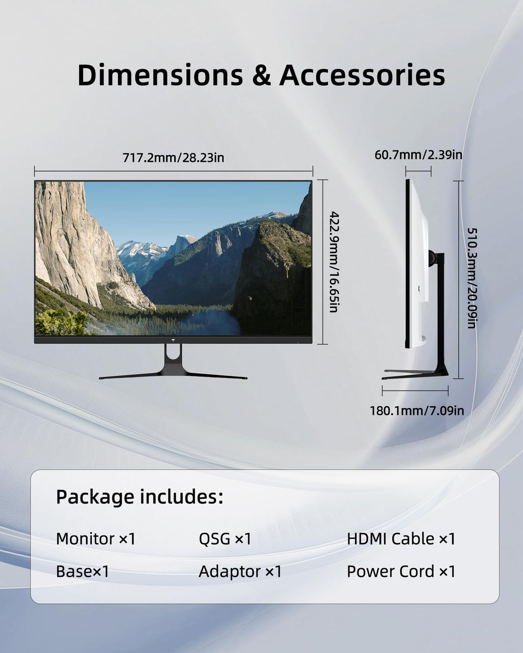 32 Inch 2K QHD 120Hz IPS Computer Monitor B302260
