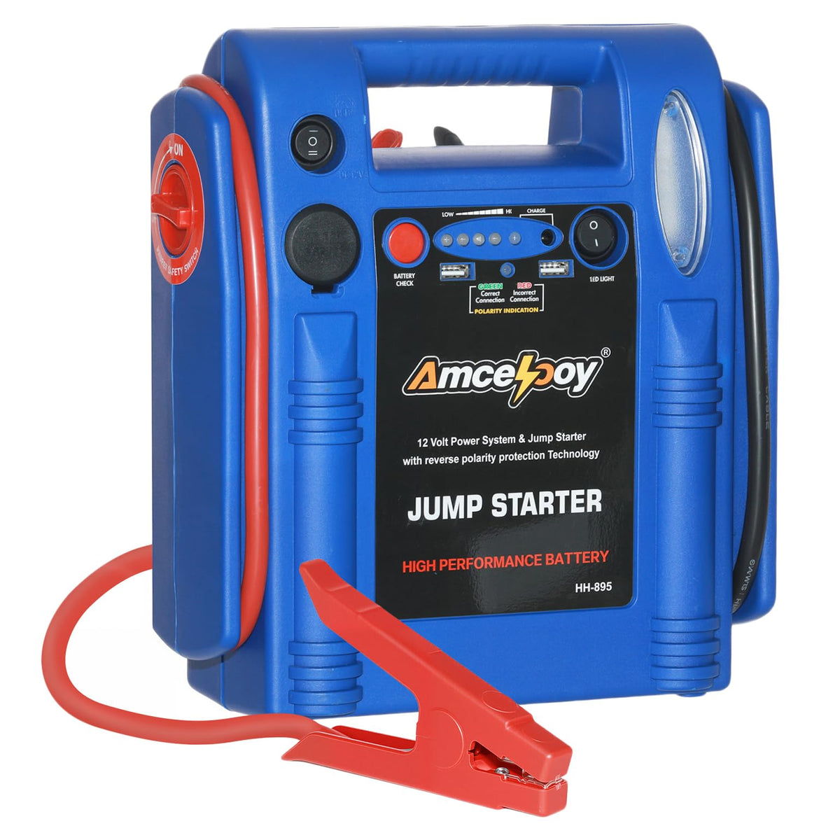 2000 Peak Amp 12V Car Battery Jump Starter S462