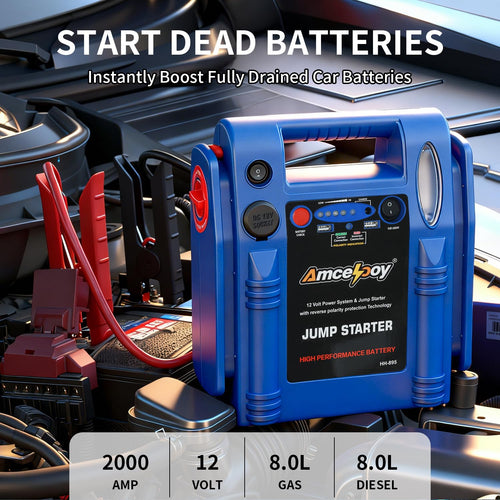 2000 Peak Amp 12V Car Battery Jump Starter S462