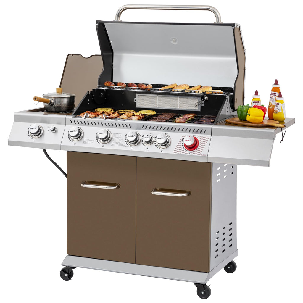 5-Burner Propane Gas Grill with Side Burner G397242