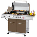 5-Burner Propane Gas Grill with Side Burner G397242