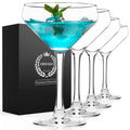 Coupe Cocktail Glasses Set of 4 Hand Blown Crystal 12Oz W341