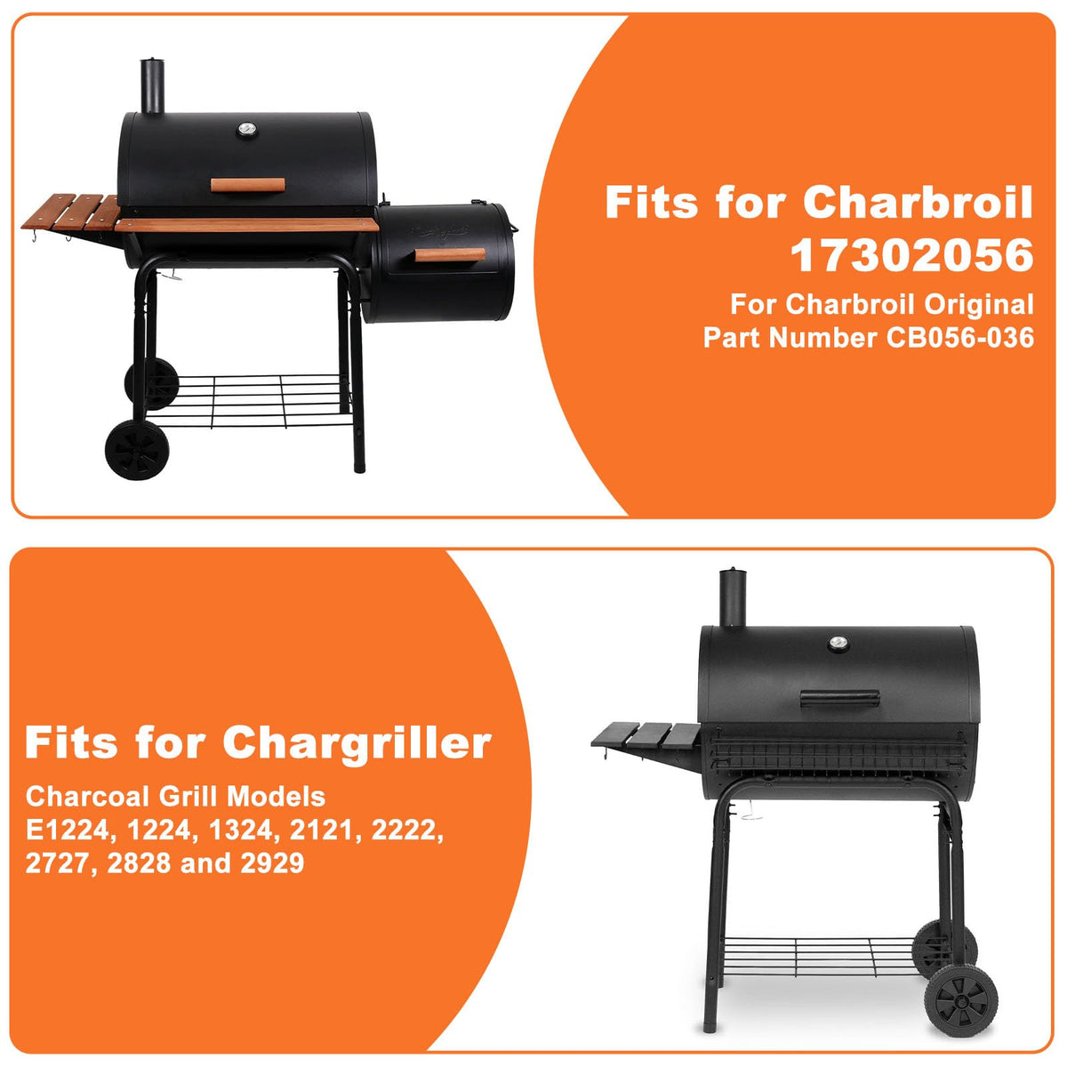 27 Inch Ash Pan Replacement with 2pcs Fire Grate Hangers D9421