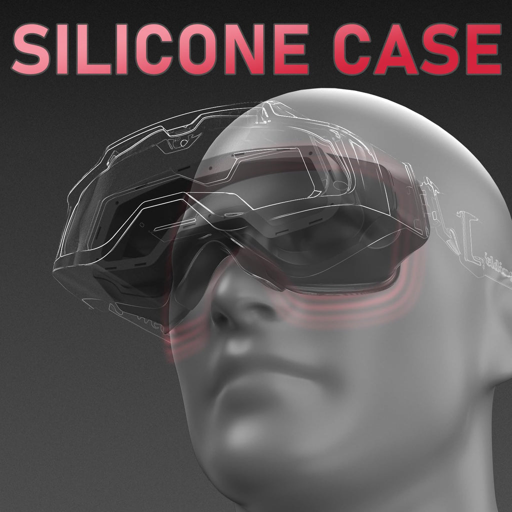 Auto-Darkening Welding Goggles with LED Light and Face Shield T46508