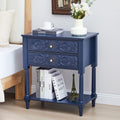 Farmhouse Bedside Table with 2 Drawers D21910