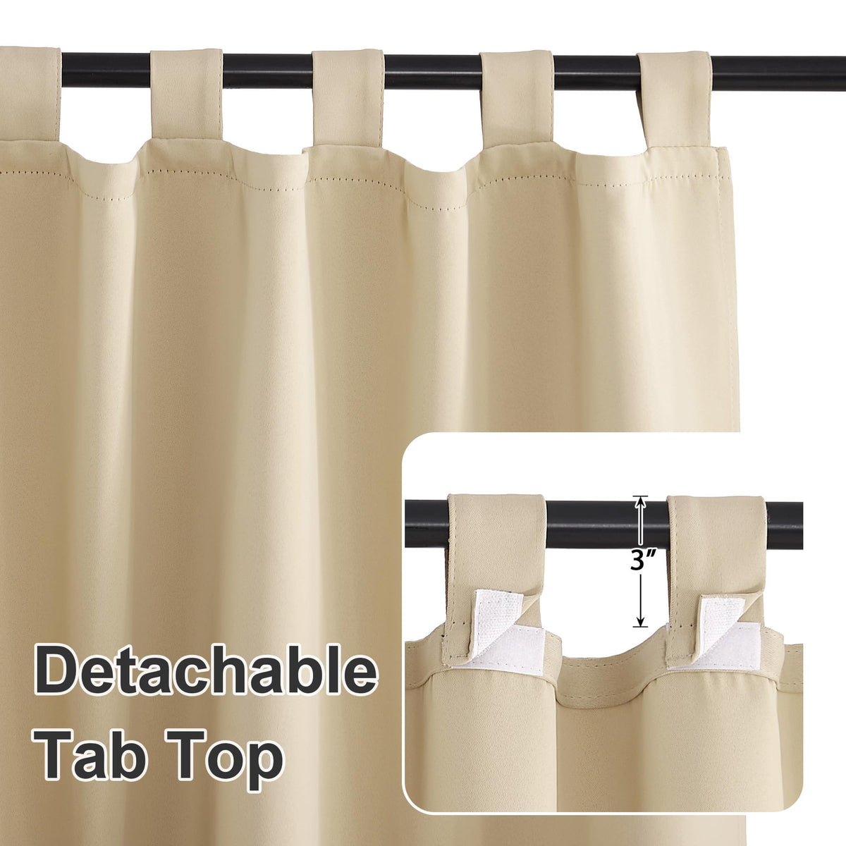 Waterproof Outdoor Curtains 2 Panels S207