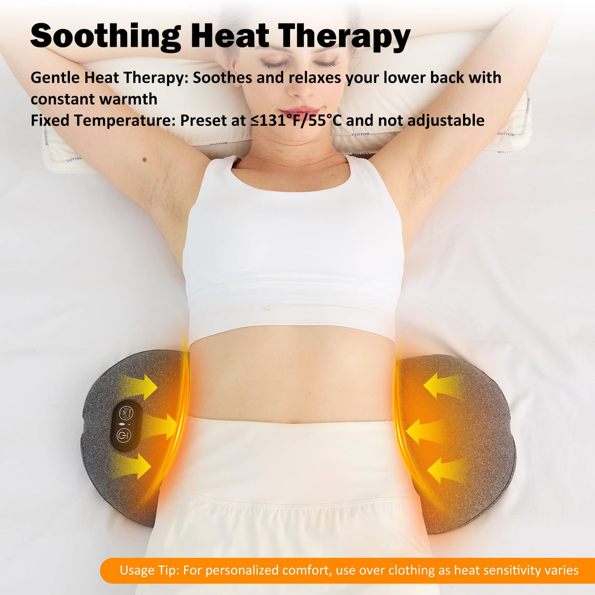 Back Massager with Heat, Vibration, Airbag Stretch J979