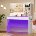 White Makeup Vanity Desk with LED Mirror Y767