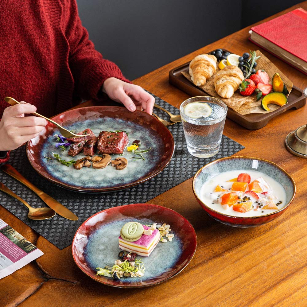 Ceramic 12-Piece Stoneware Dinner Set B115441