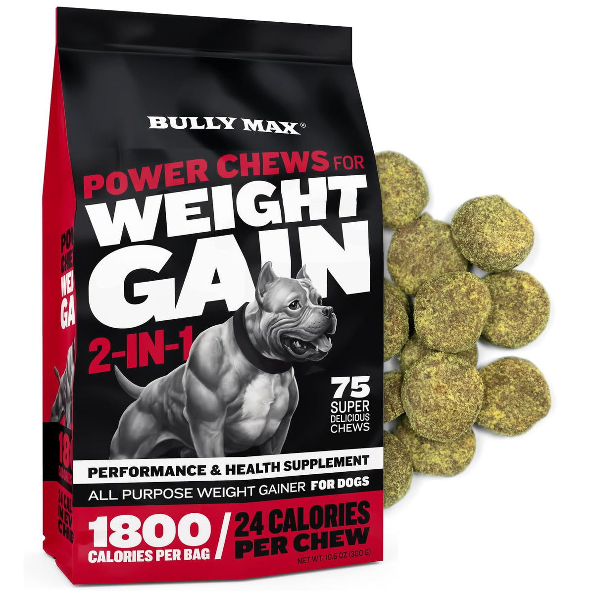 High-Calorie Liquid Weight Gainer & Soft Chews for Dogs D125