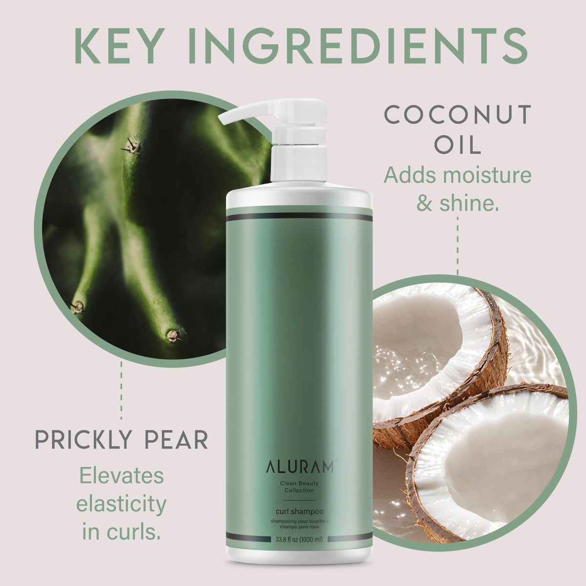 Coconut Water Curly Hair Clarifying Shampoo and Conditioner W196754