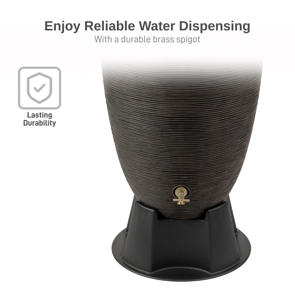 50-Gallon Rain Barrel with Stand and Removable Lid G46922