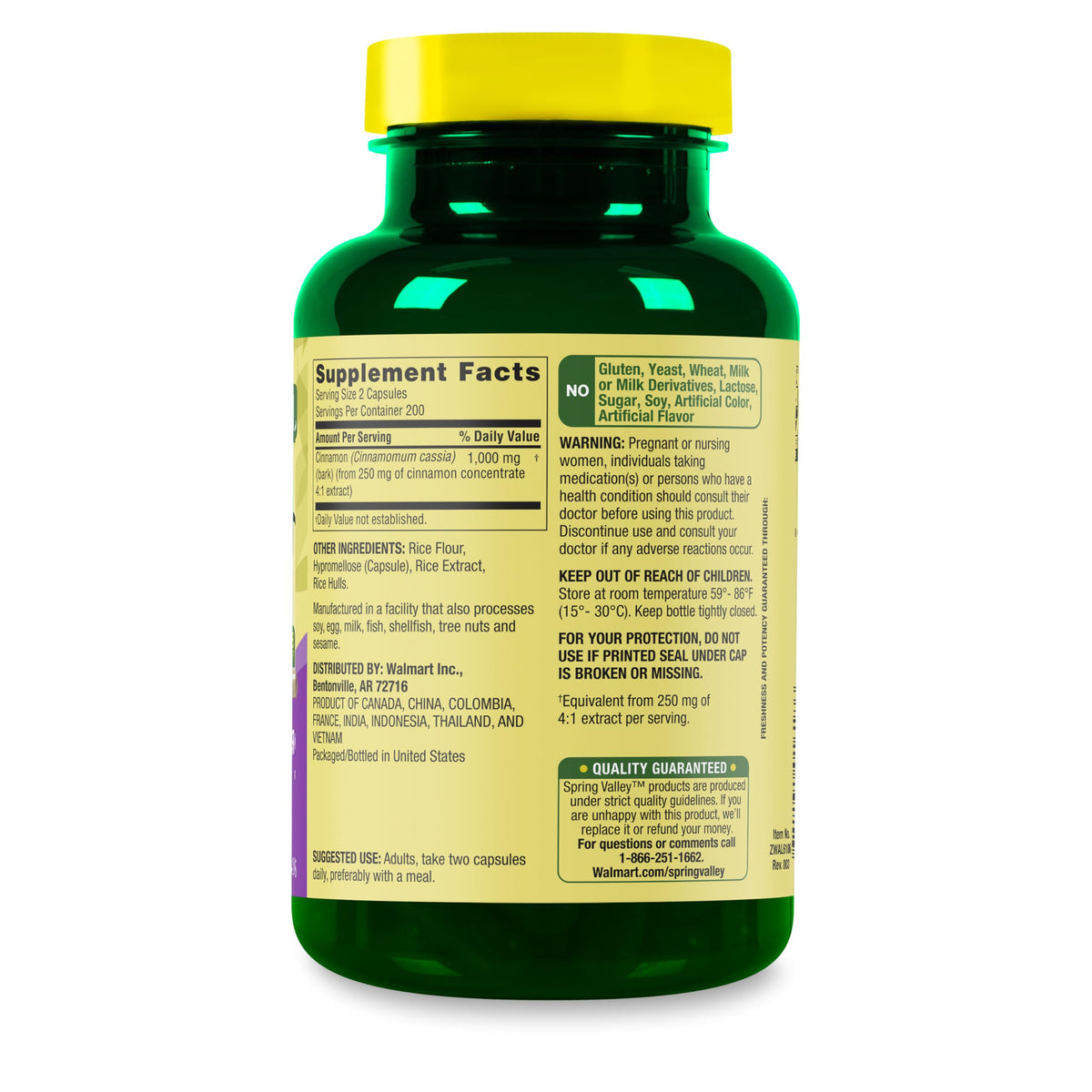 Cinnamon 1000 mg 400 Count Dietary Supplement F728934