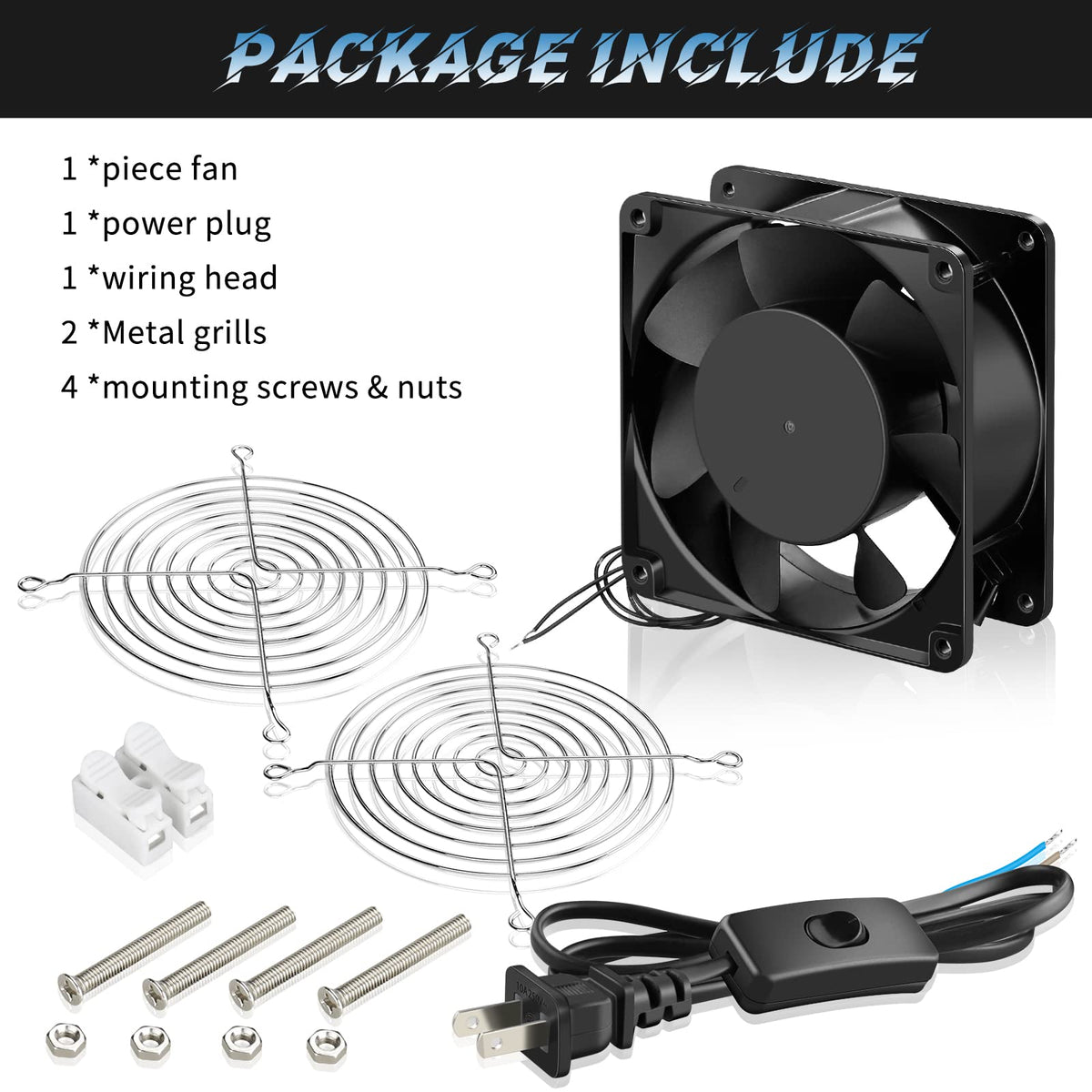 110V 120mm AC Axial Cooling Fan H119786