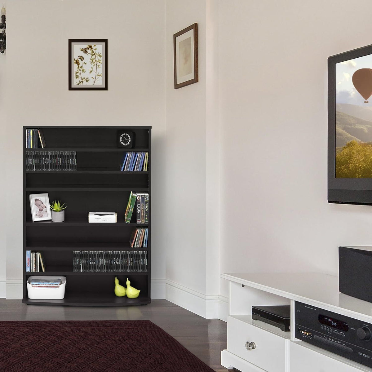 6 Tier Adjustable Multimedia Storage Tower C88659
