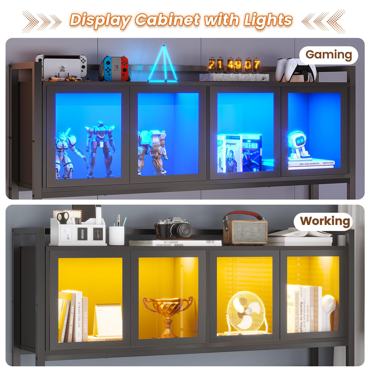L Shaped Gaming Corner Desk with Drawers I718
