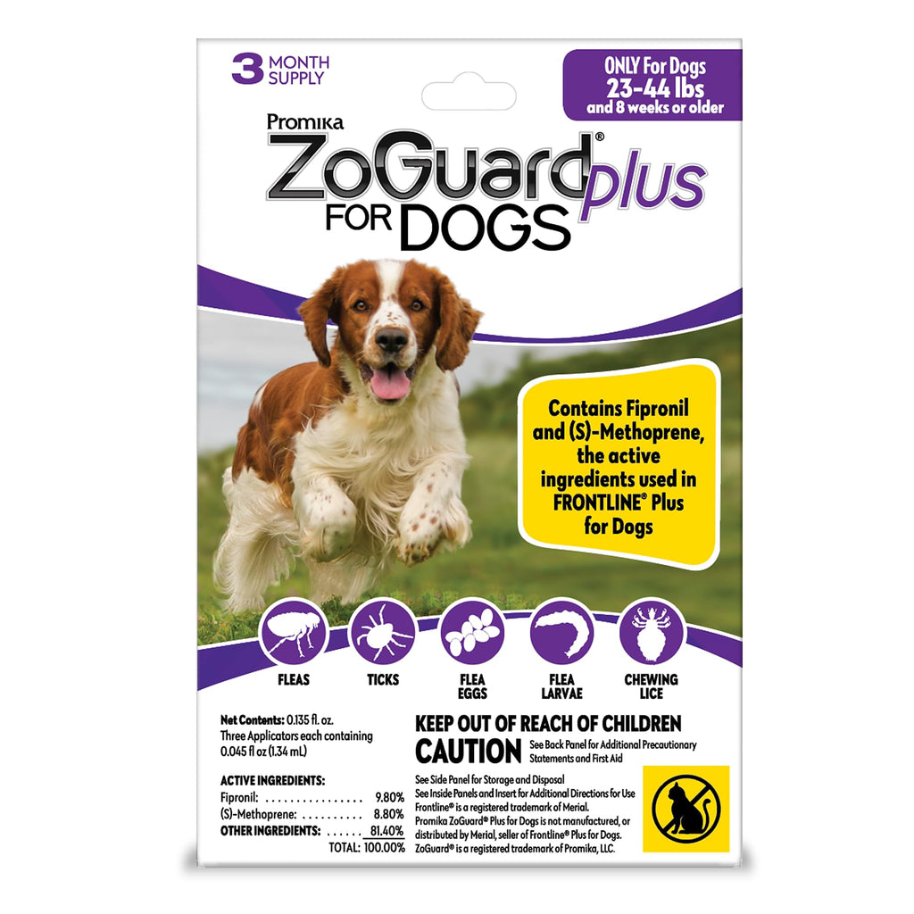 Flea and Tick Prevention for Medium Dogs 23-44lbs (3 Doses) A306815