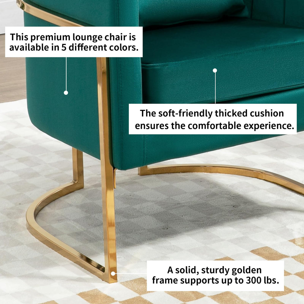 Velvet Accent Chairs Set of 2 Green Y806