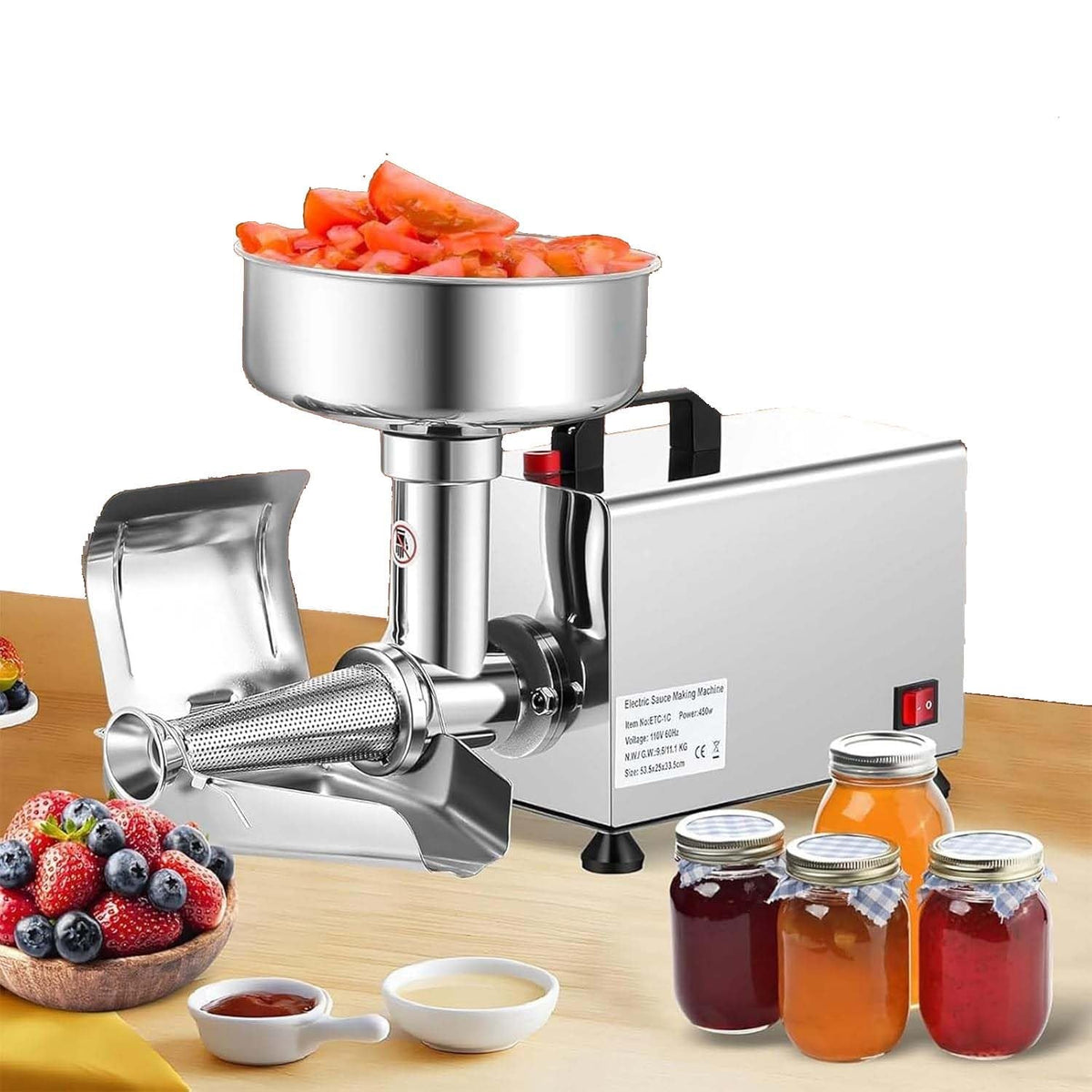 450W Electric Tomato Strainer with Seed Separator W2442