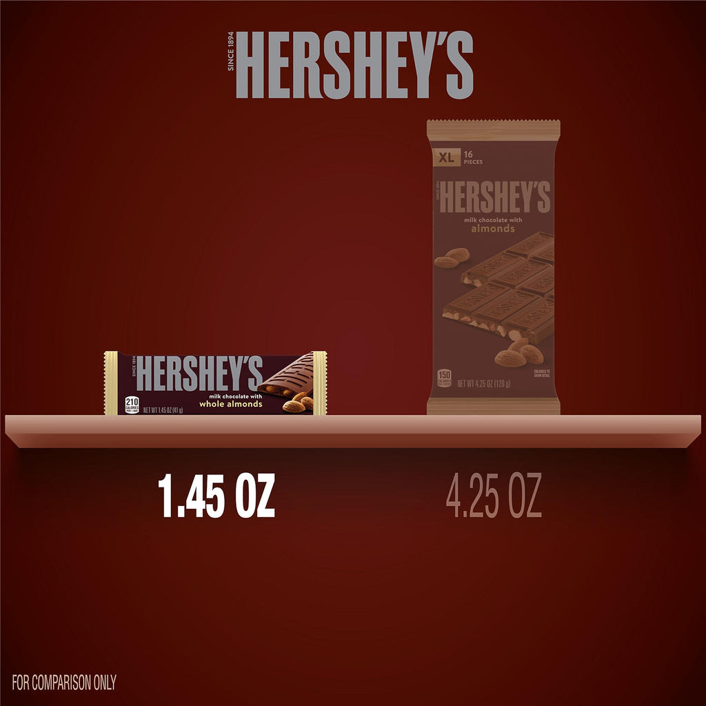 Milk Chocolate with Whole Almonds Candy Bars 1.45 oz 36 Count K152