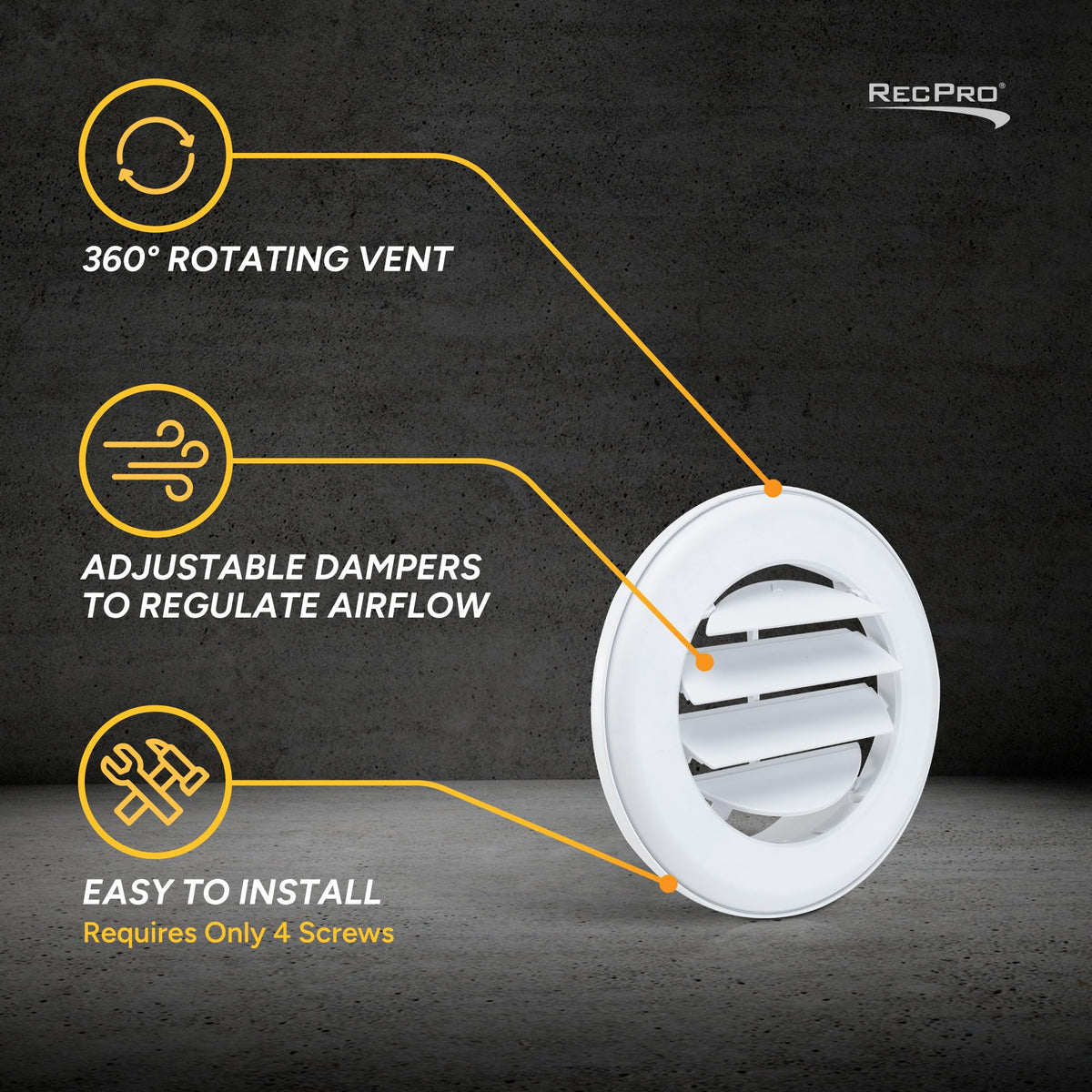 RV Ceiling Air Vent 5 Pack A52569