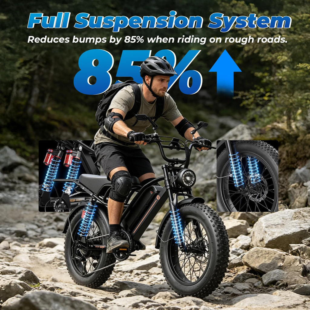 Electric Bike, 3000W Peak, 90 Miles & 38MPH Q37308