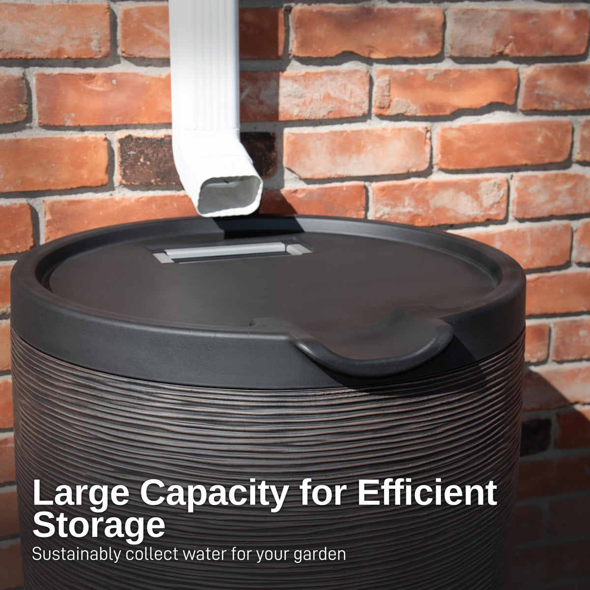 50-Gallon Rain Barrel with Stand and Removable Lid G46922