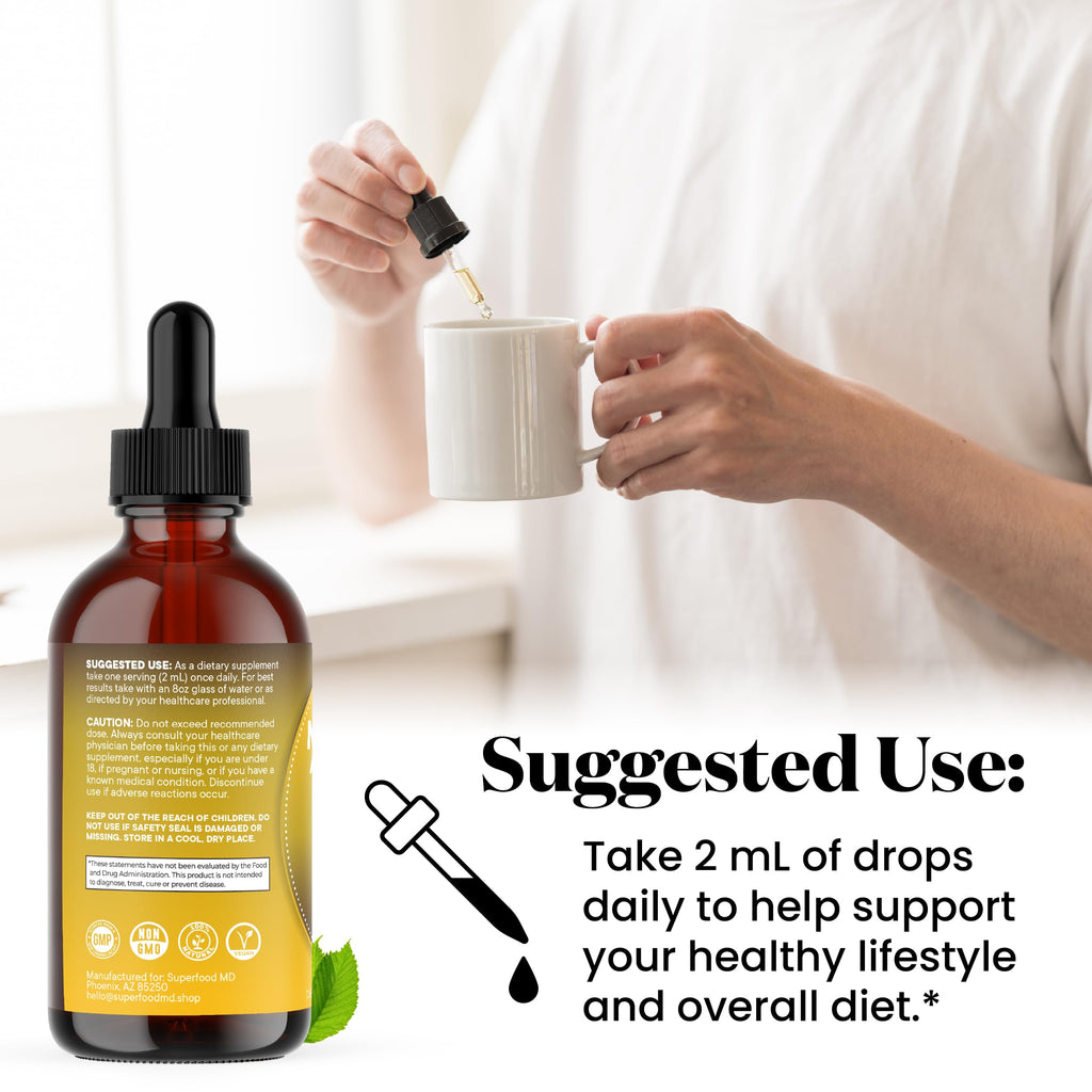 Maca Root Liquid Drops with Ashwagandha, Nettle, Fenugreek, Beet Root and L-Arginine 8 Oz A643206