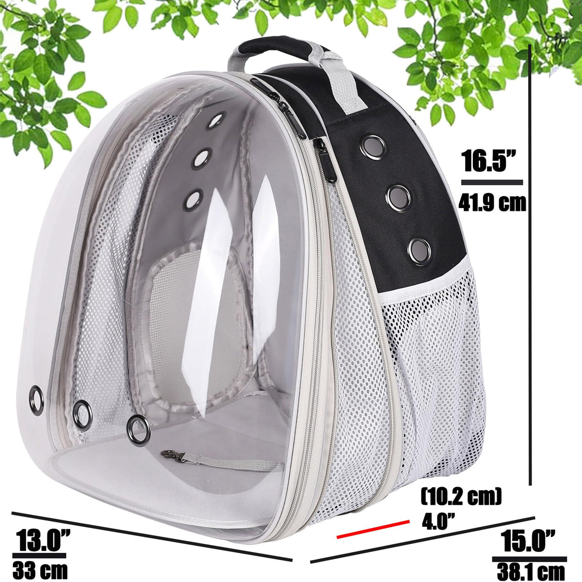Large Cat Backpack Carrier with Space Capsule Bubble Window C315
