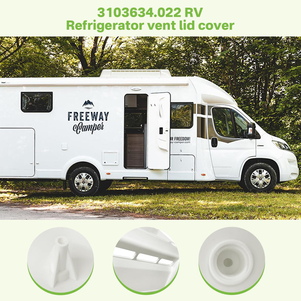 RV Refrigerator Vent Lid Cover Replacement O3535
