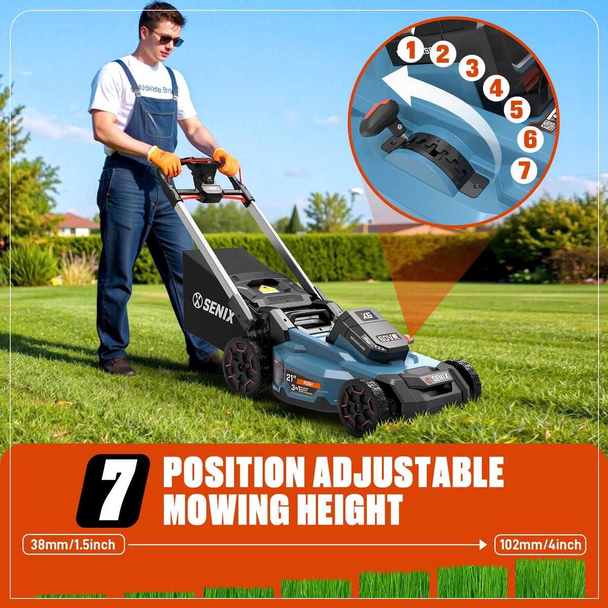 60V Electric Cordless Push Mower U461