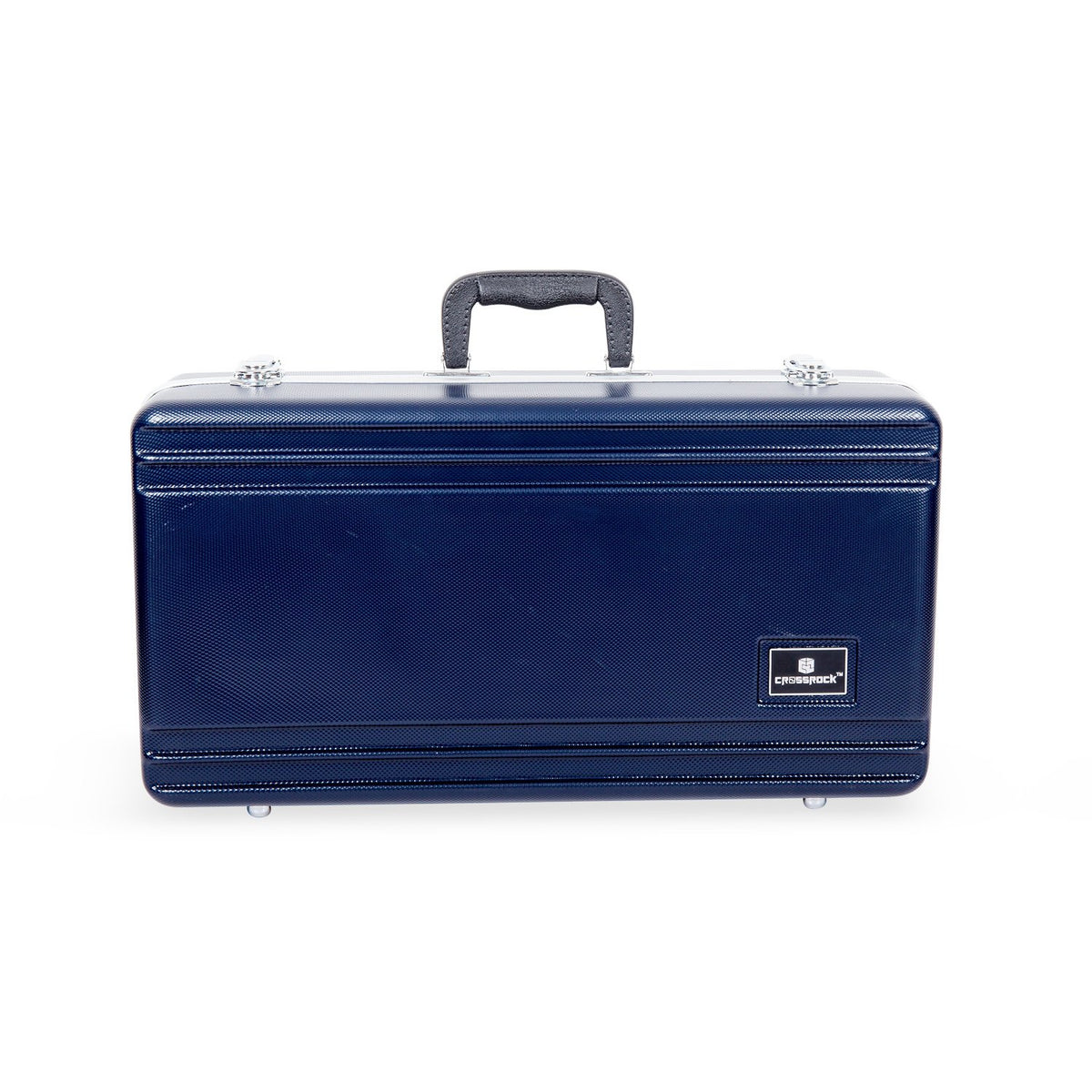 Textured Blue ABS Trumpet Case with Velvet Interior Z101
