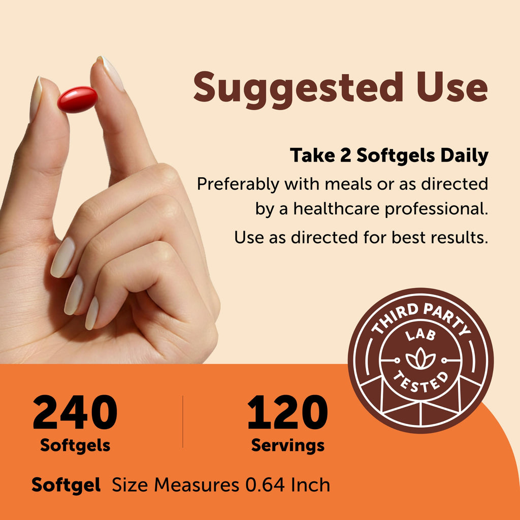 Lutein Zeaxanthin 40mg Omega-3 DHA EPA X374