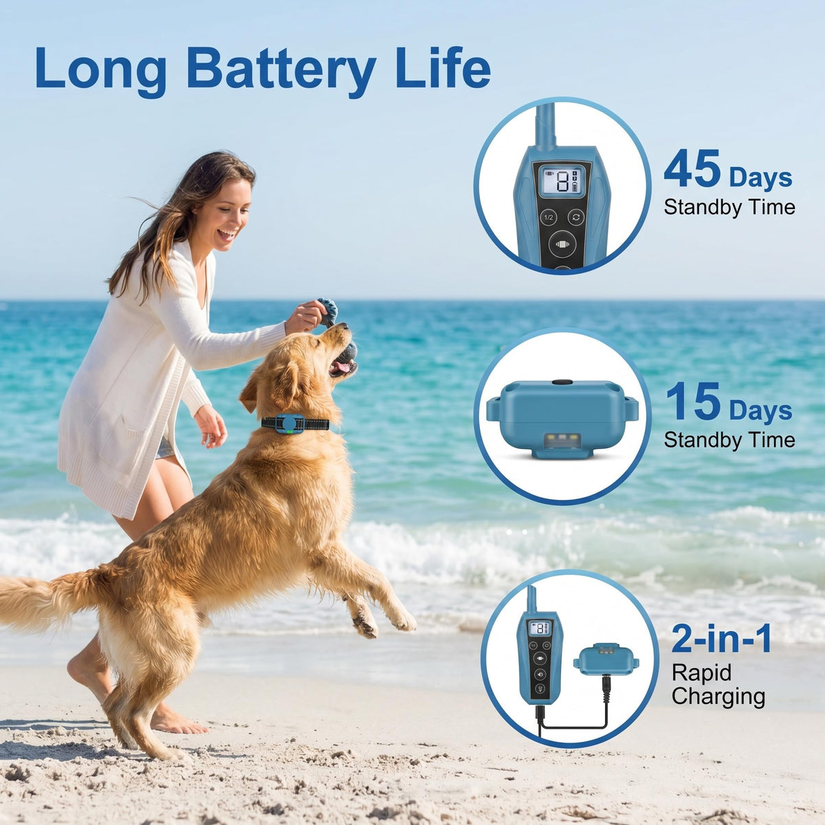 Vibration Dog Training Collar with Remote U171481