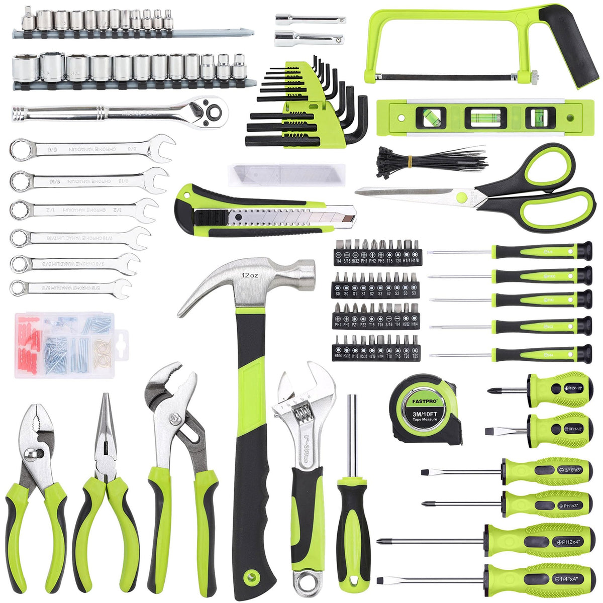 267-Piece Home Tool Set with 13-Inch Tool Bag H44623