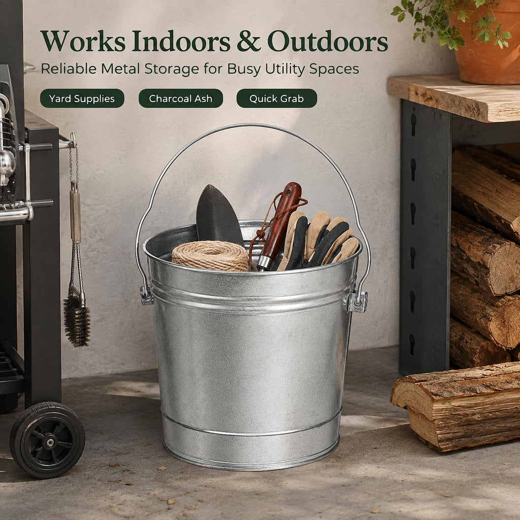 Galvanized Steel Airtight Storage Jar with Locking Lid C6618