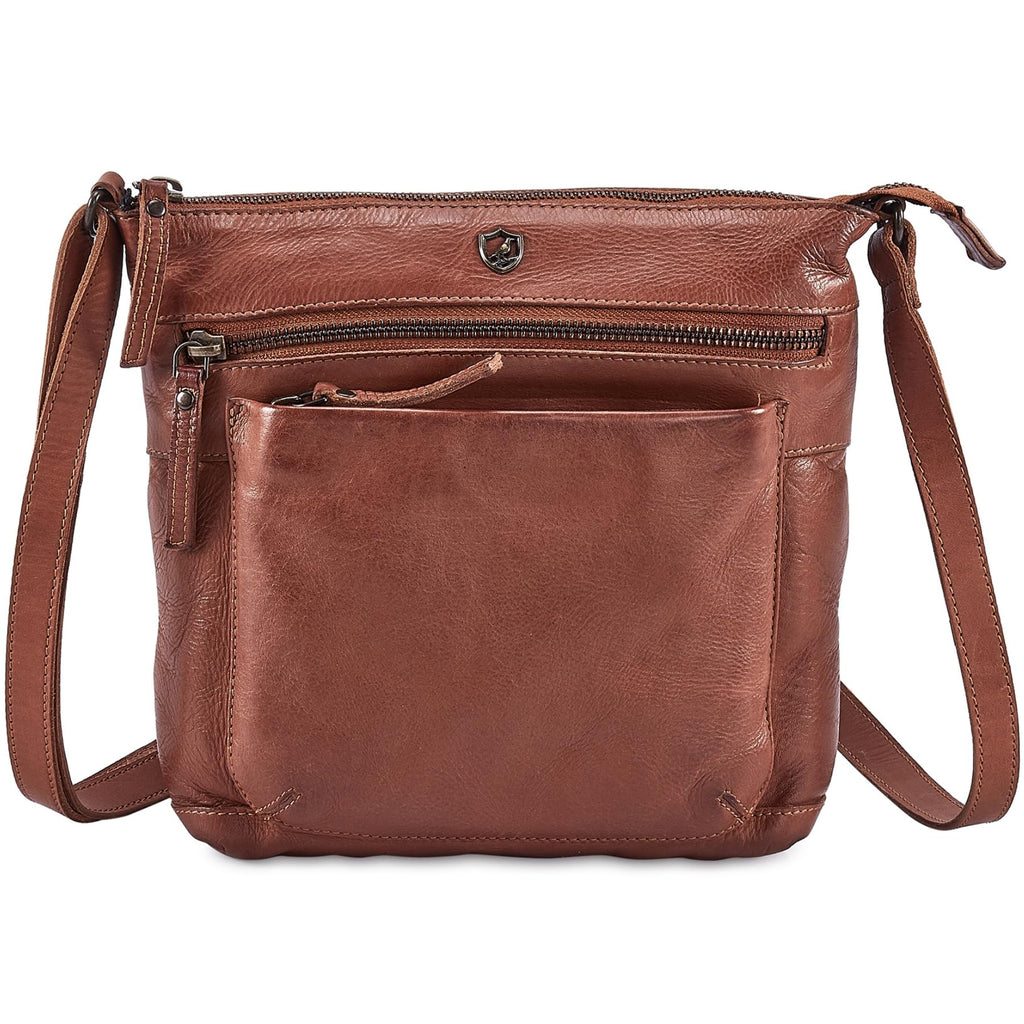 Small Genuine Leather Crossbody Bag with Adjustable Strap O2646