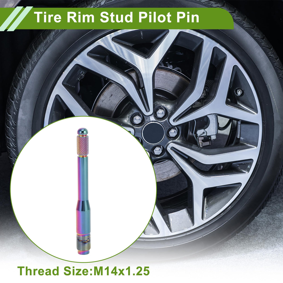 M14x1.25 120mm Wheel Alignment Pin Stainless Steel B97077