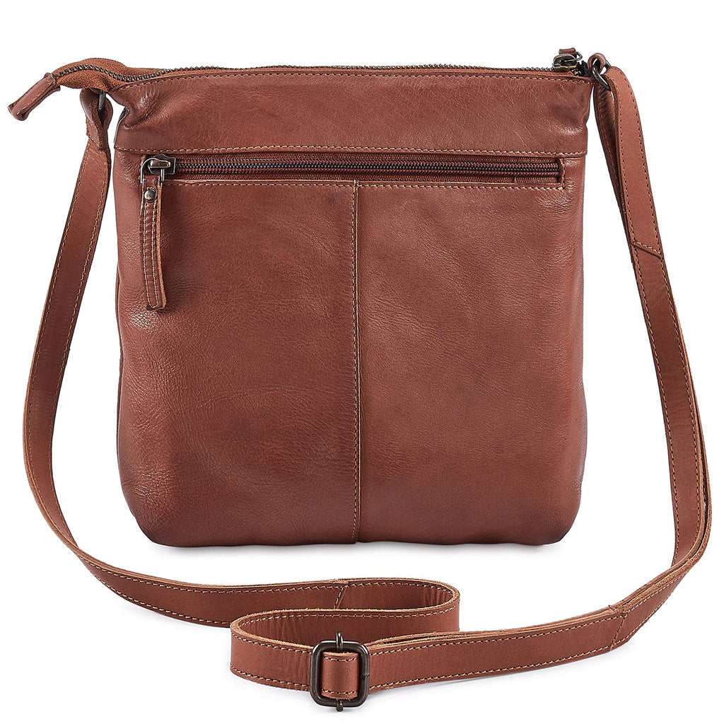 Small Genuine Leather Crossbody Bag with Adjustable Strap O2646