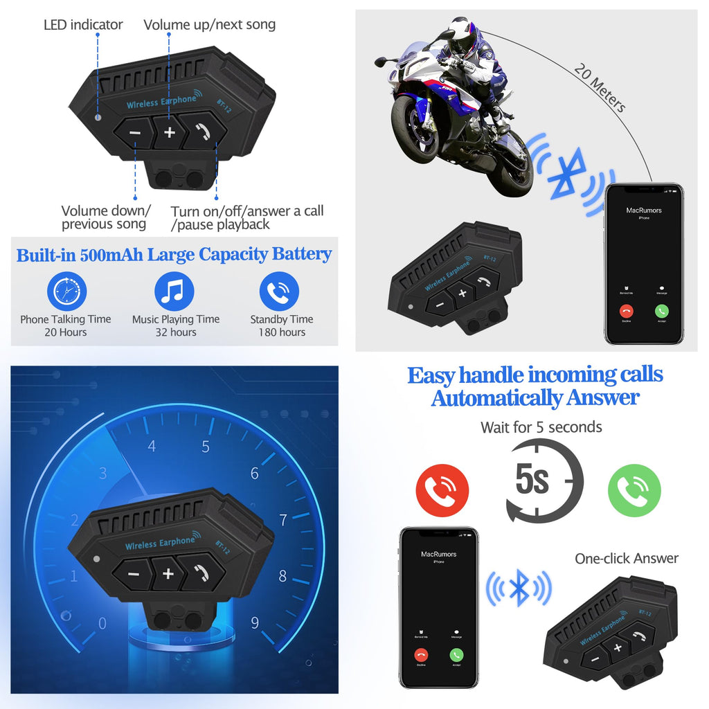Bluetooth Modular Motorcycle Helmet DOT Approved Dual Visor P355304