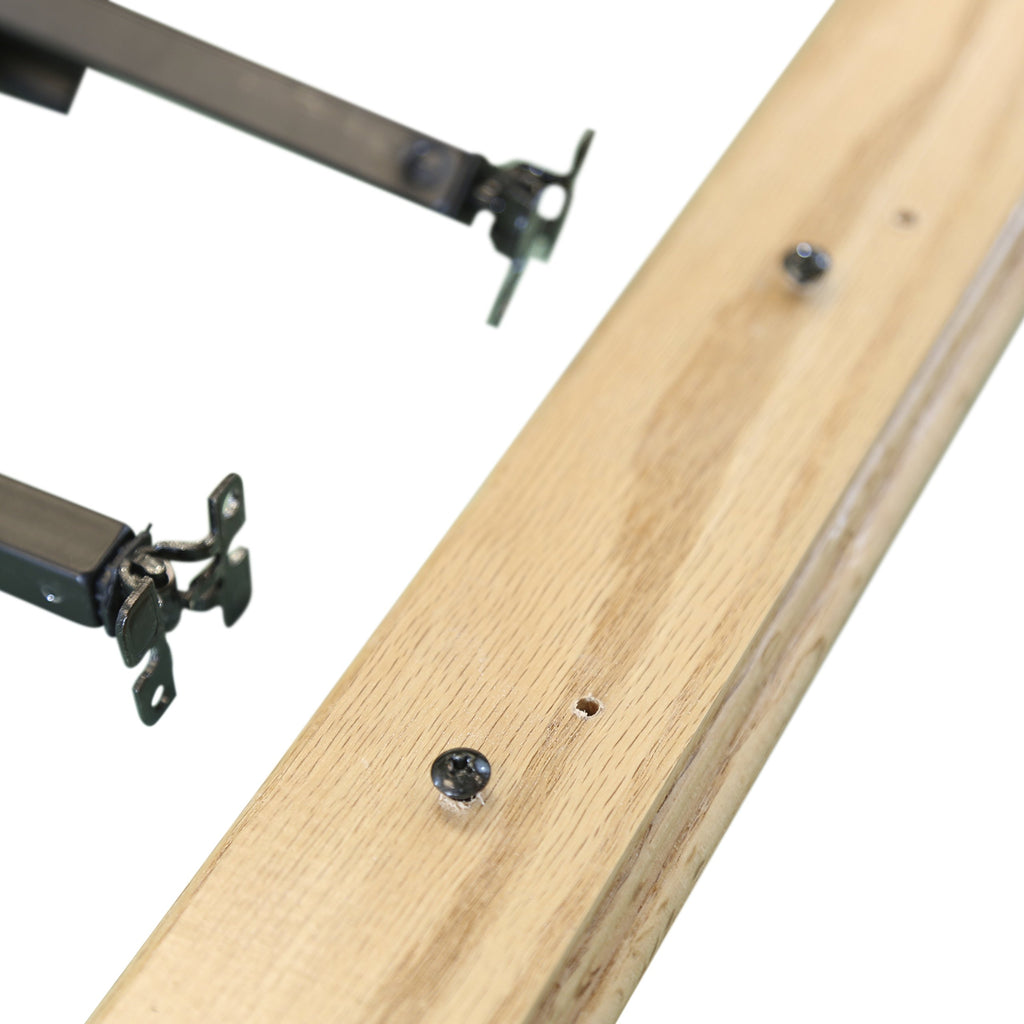 Indoor Stair Rail Section Kit with Black Metal Balusters E3954