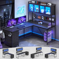 L Shaped Gaming Corner Desk with Drawers I718